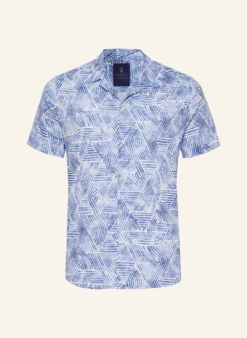 Desoto Resorthemd Lido Regular Fit blau von DESOTO