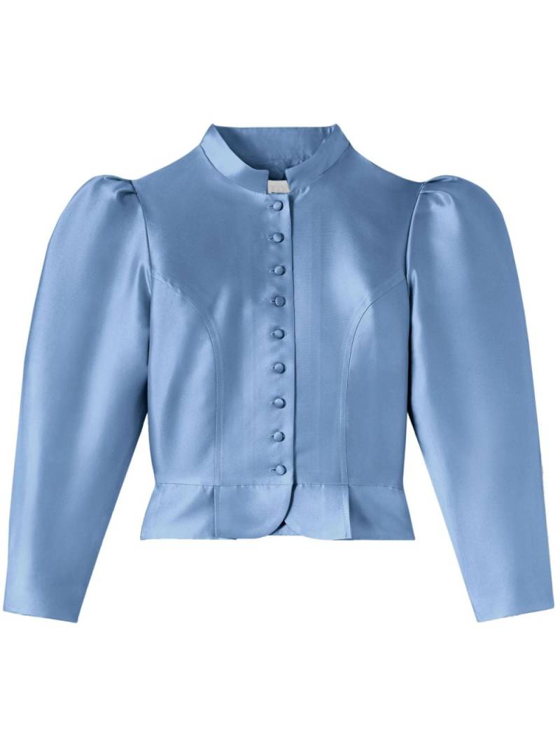 DESTREE Amoako satin-weave jacket - Blue von DESTREE