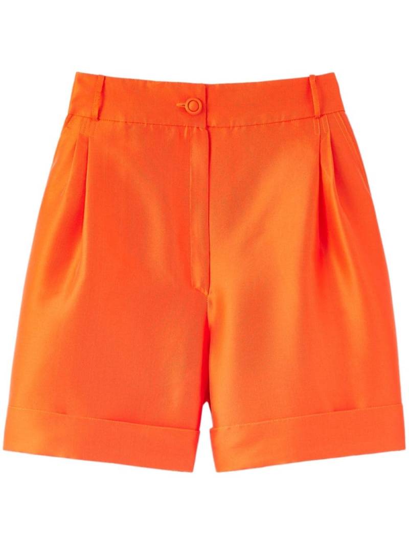 DESTREE Daniel pleat-detail shorts - Orange von DESTREE