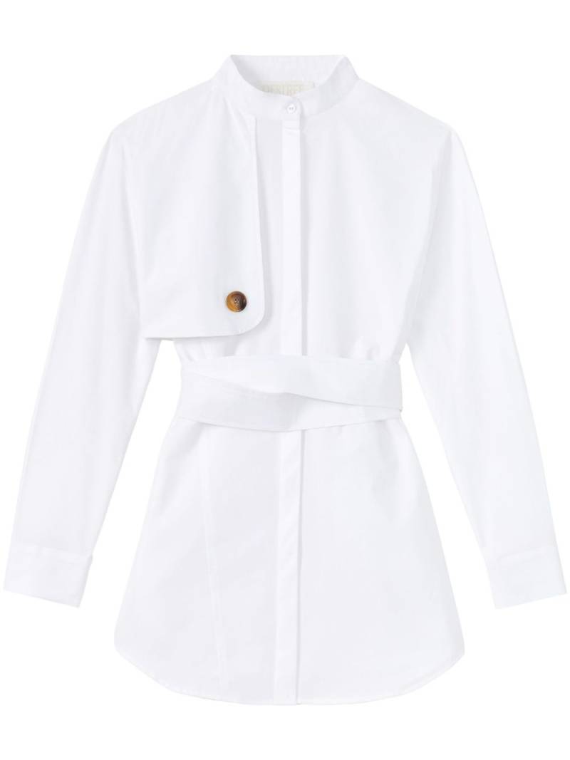 DESTREE Hans cotton minidress - White von DESTREE