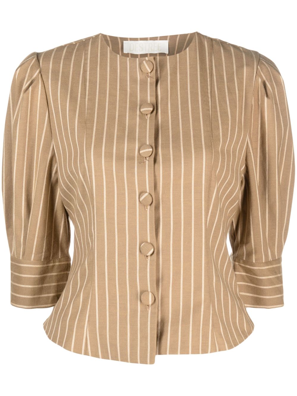 DESTREE Jasper stripe-print shirt - Neutrals von DESTREE