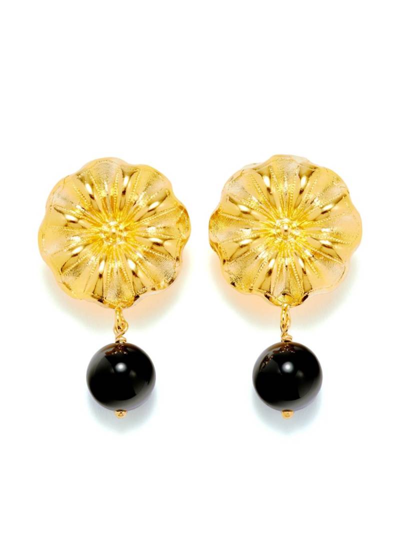 DESTREE Sonia Daisy earrings - Black von DESTREE