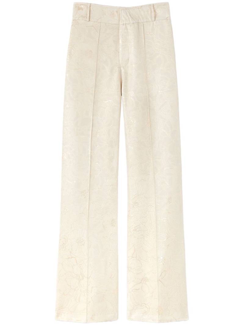 DESTREE Yoshismart jacquard cropped trousers - Neutrals von DESTREE