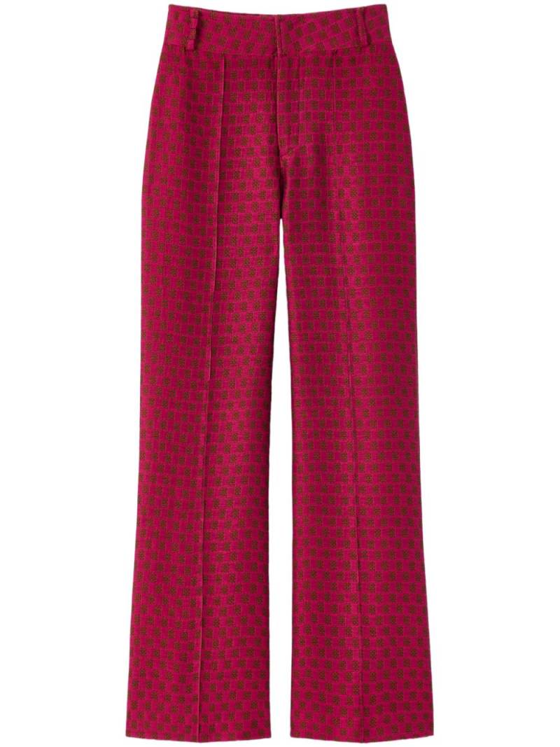 DESTREE Yoshismart jacquard cropped trousers - Pink von DESTREE