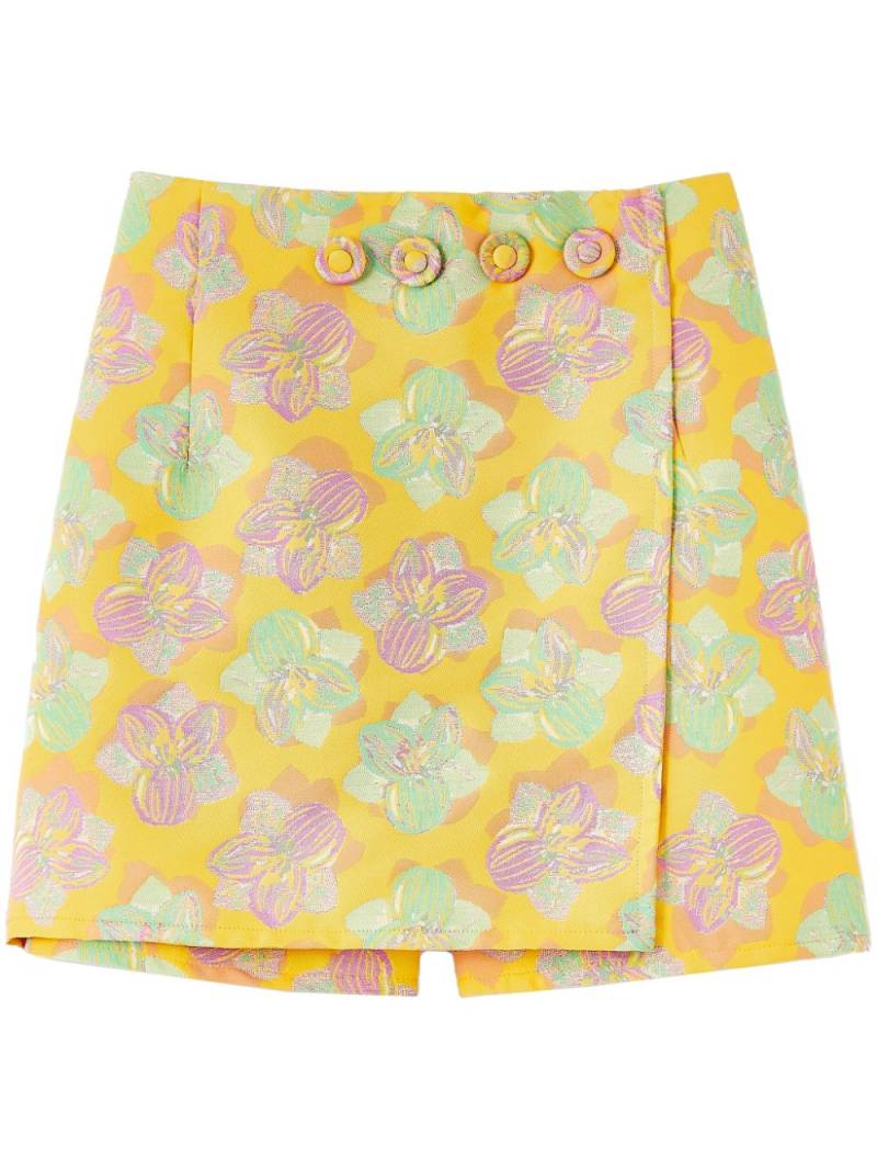 DESTREE all over floral shorts - Yellow von DESTREE