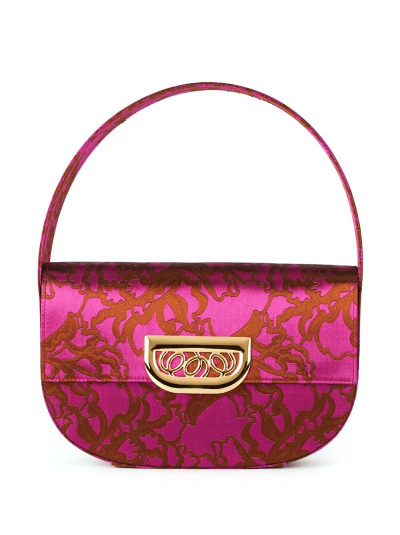 DESTREE medium Martin jacquard shoulder bag - Pink von DESTREE