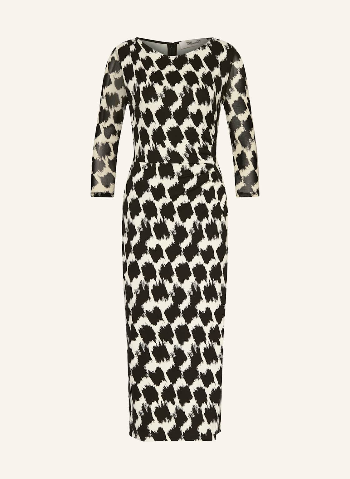 Diane Von Furstenberg Jerseykleid Linea Mit 3/4-Arm schwarz von DIANE VON FURSTENBERG