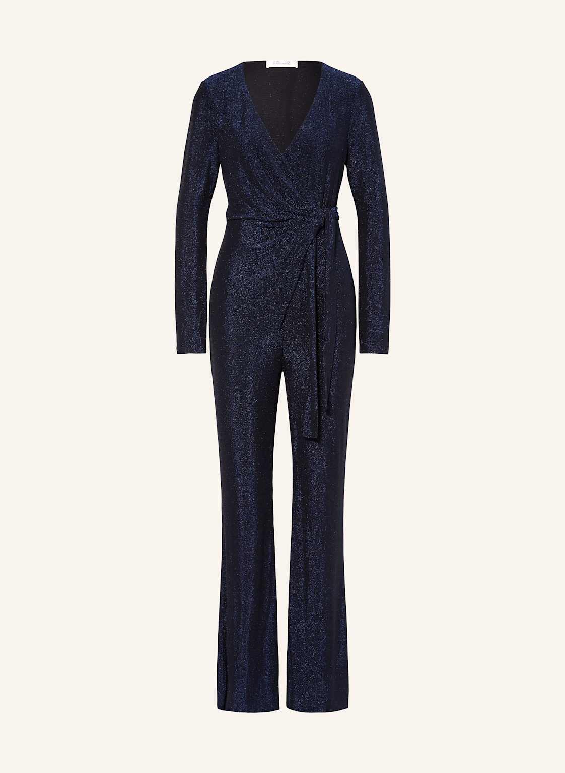 Diane Von Furstenberg Jumpsuit Cosima Mit Glitzergarn blau von DIANE VON FURSTENBERG