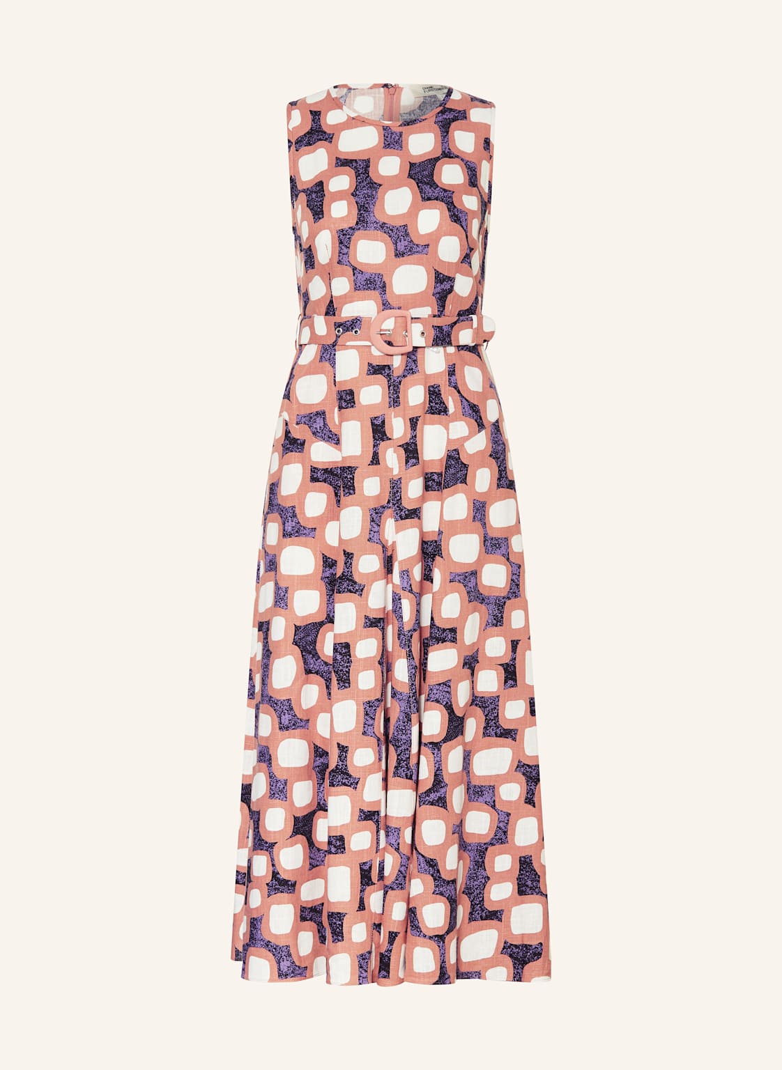 Diane Von Furstenberg Kleid Elliot Mit Leinen braun von DIANE VON FURSTENBERG