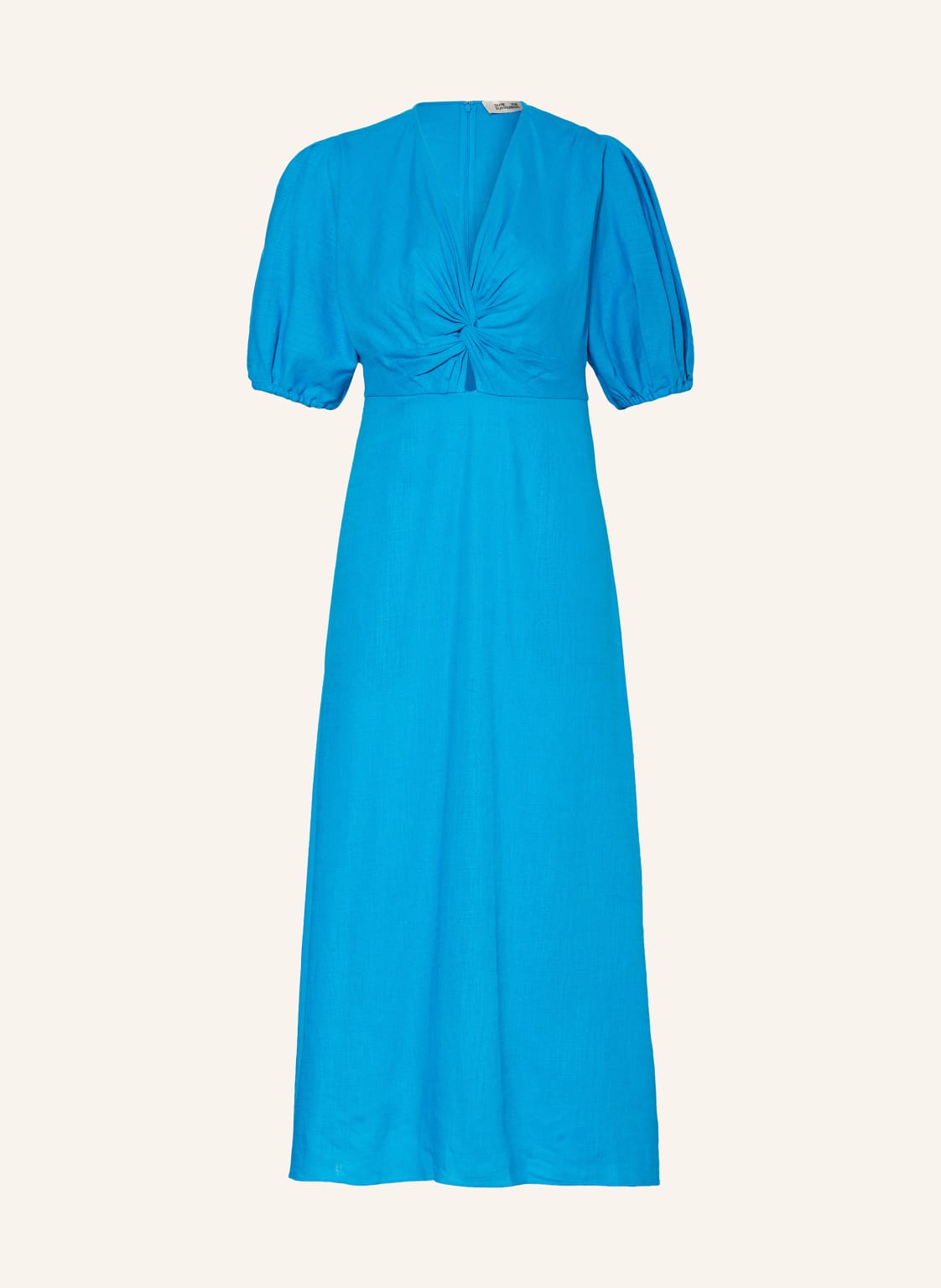 Diane Von Furstenberg Kleid Majorie Mit Leinen blau von DIANE VON FURSTENBERG