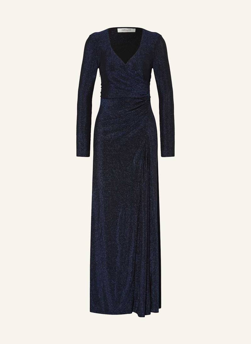 Diane Von Furstenberg Kleid Raffi Mit Glitzergarn blau von DIANE VON FURSTENBERG