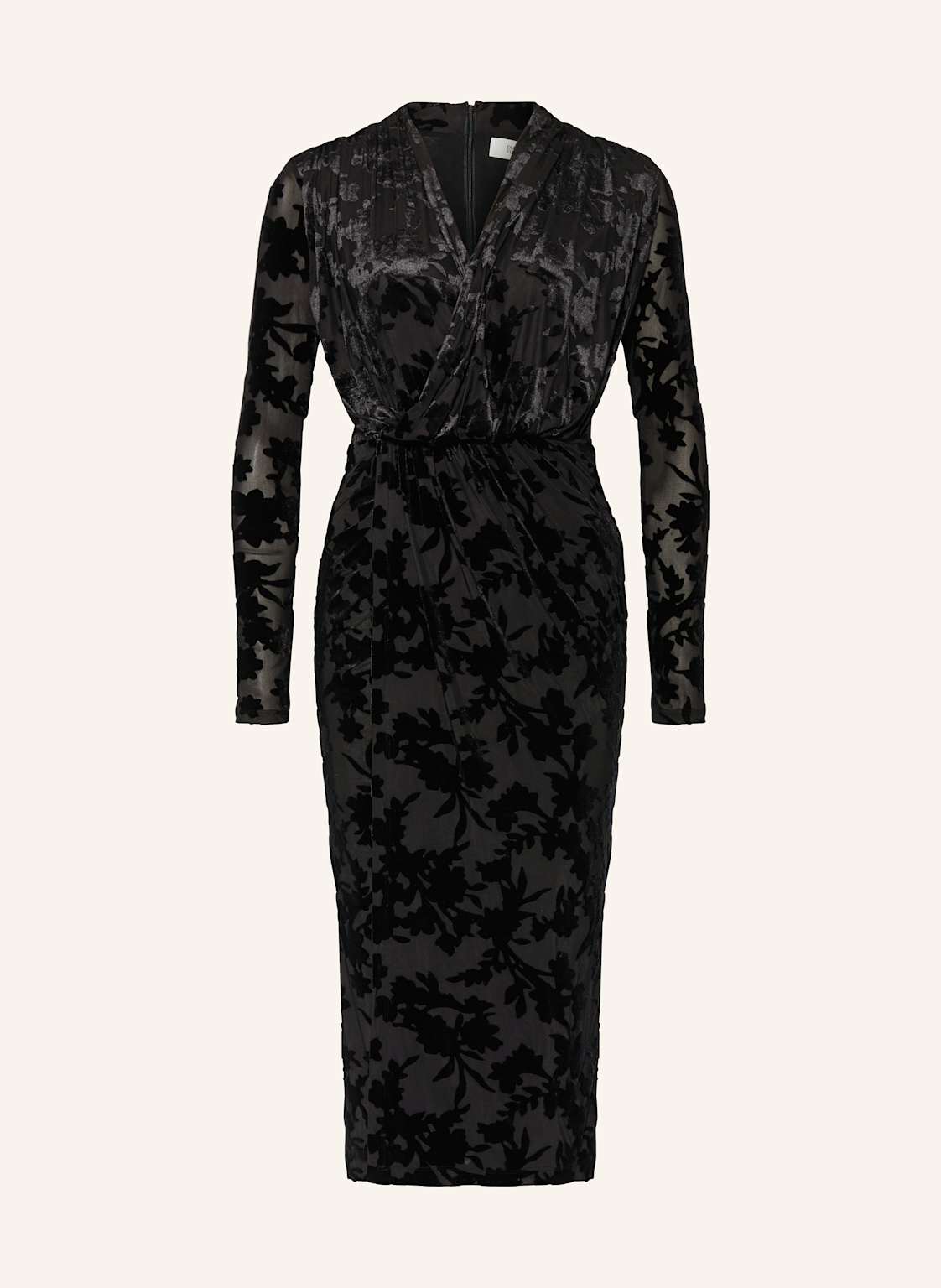 Diane Von Furstenberg Samtkleid Tamra In Wickeloptik schwarz von DIANE VON FURSTENBERG