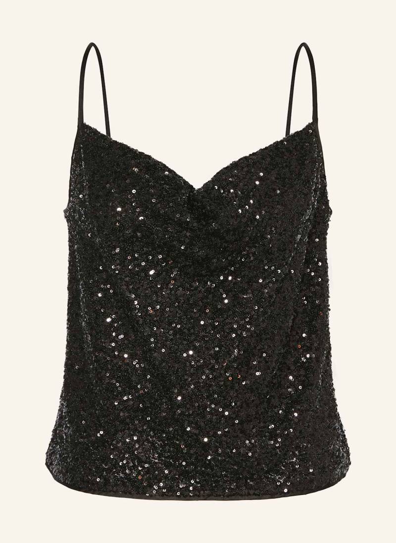 Diane Von Furstenberg Top Berlin Sequin Mit Pailletten schwarz von DIANE VON FURSTENBERG