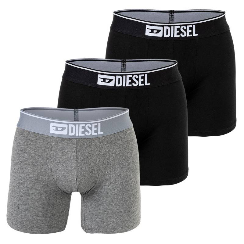 Boxershort 3er Pack Stretch-umbx-sebastianthreepack Herren Mediumgrau L von DIESEL