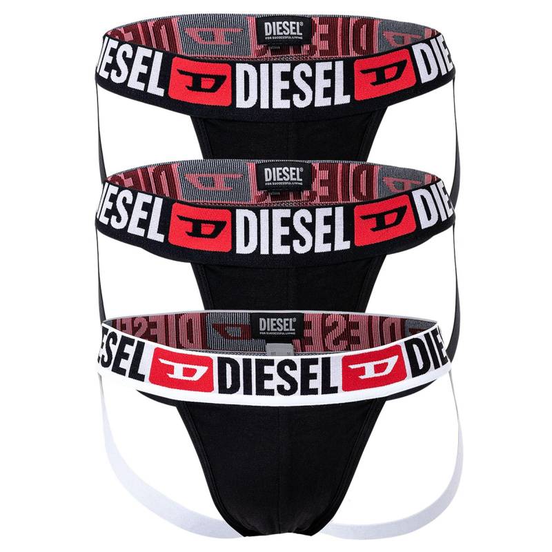 Jockstrap 3er Pack Stretch-umbr-jockythreepack Herren Schwarz S von DIESEL