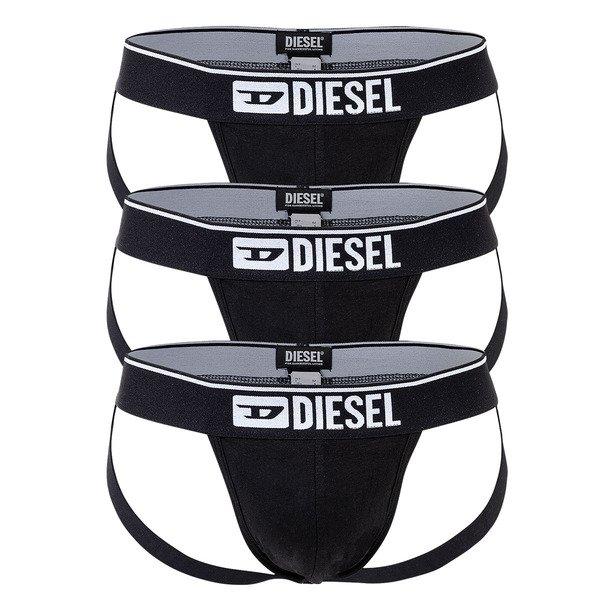 Diesel - Jockstrap  3er Pack Stretch-UMBR-JOCKYTHREEPACK, für Herren, Schwarz, Größe XL von Diesel