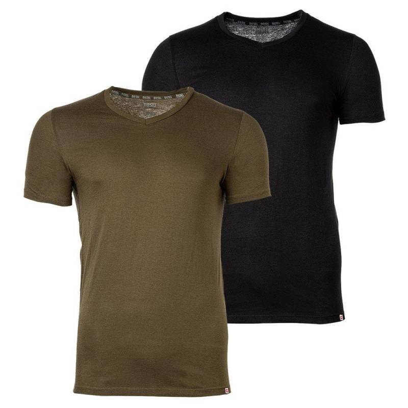 T-shirt 2er Pack Bequem Sitzend-umtee-michael-tube-twopack Herren Grün XXL von DIESEL