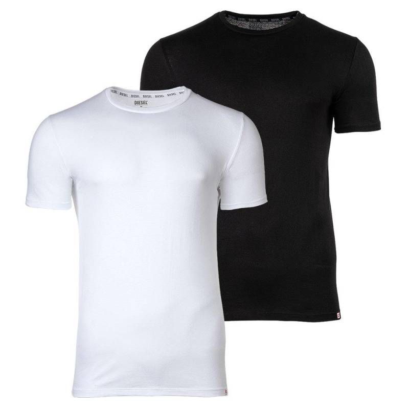 T-shirt 2er Pack Bequem Sitzend-umtee-randal-tube-twopack Herren Weiss Bunt XXL von DIESEL