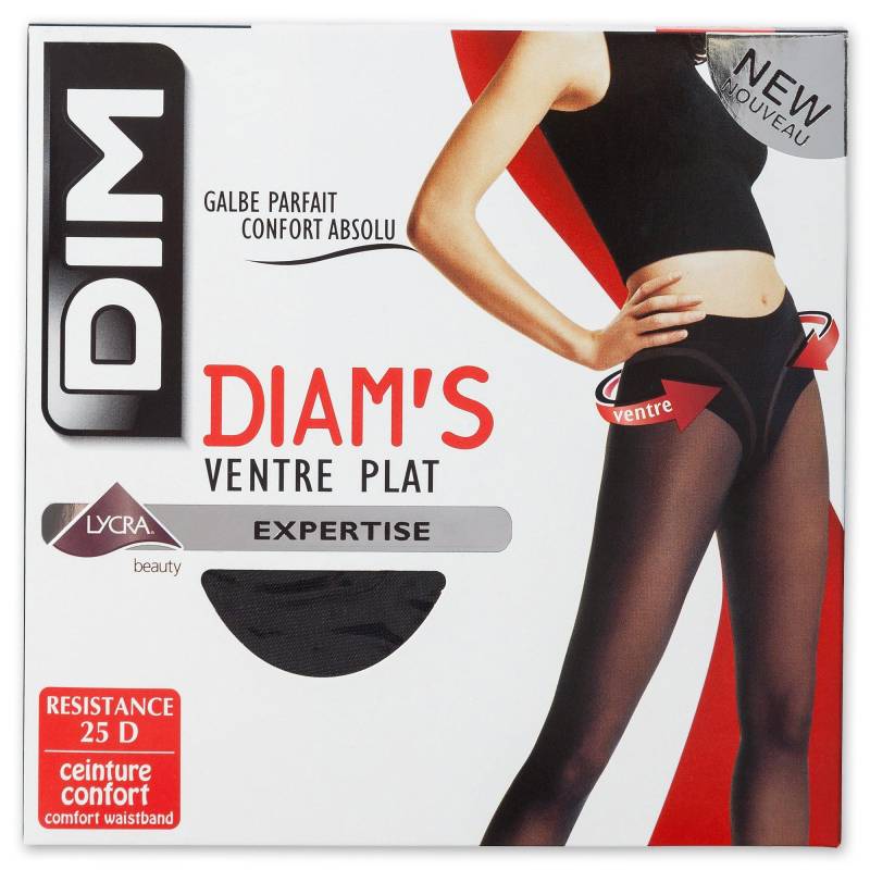 Dim - Strumpfhose, 25 DEN, für Damen, Black, Größe II von Dim