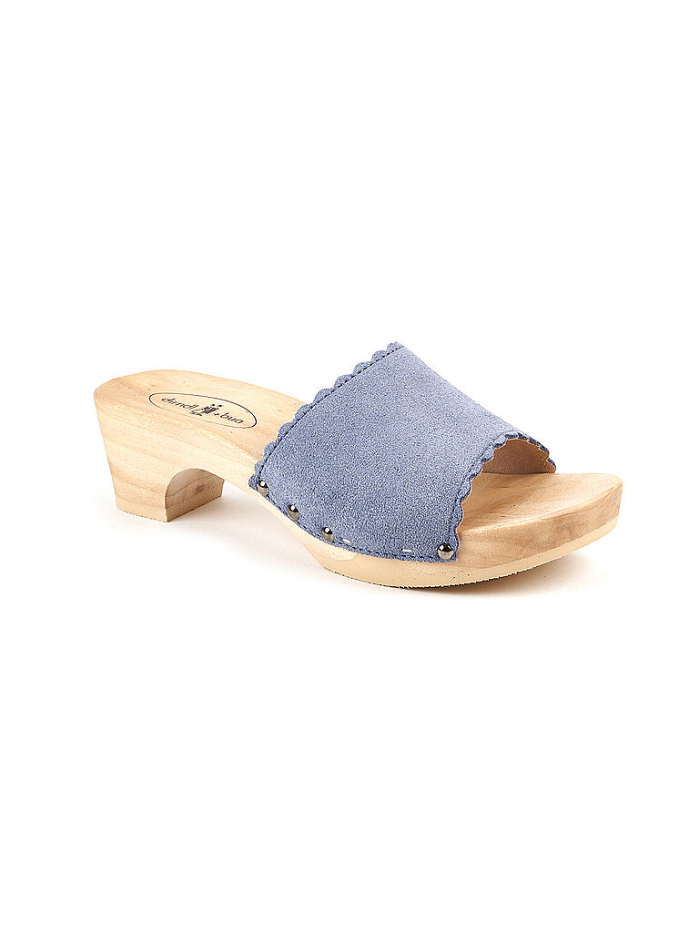 DIRNDL & BUA Trachtenschuhe - Pantolette blau | 37 von DIRNDL & BUA