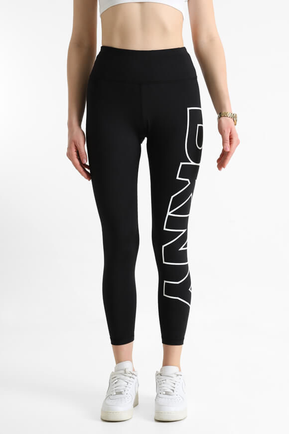 DKNY 7/8 Leggings | Black + White | Damen  | M von DKNY