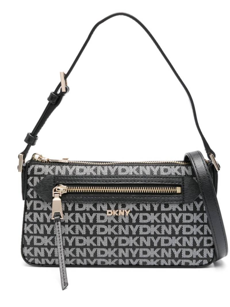 DKNY Bryant Ave Tz monogram-pattern shoulder bag - Black von DKNY