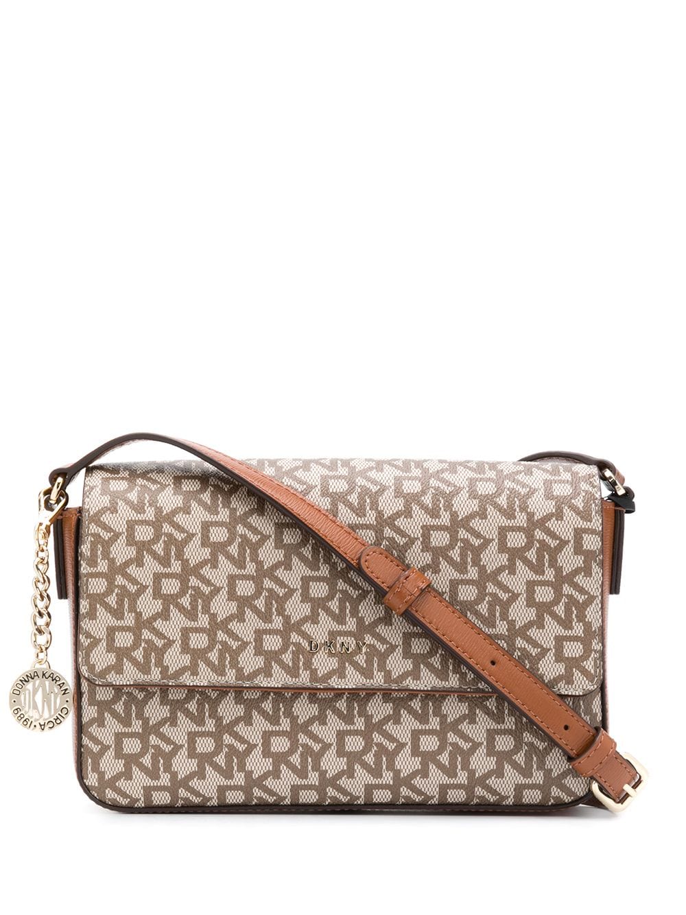 DKNY Bryant logo crossbody bag - Neutrals von DKNY