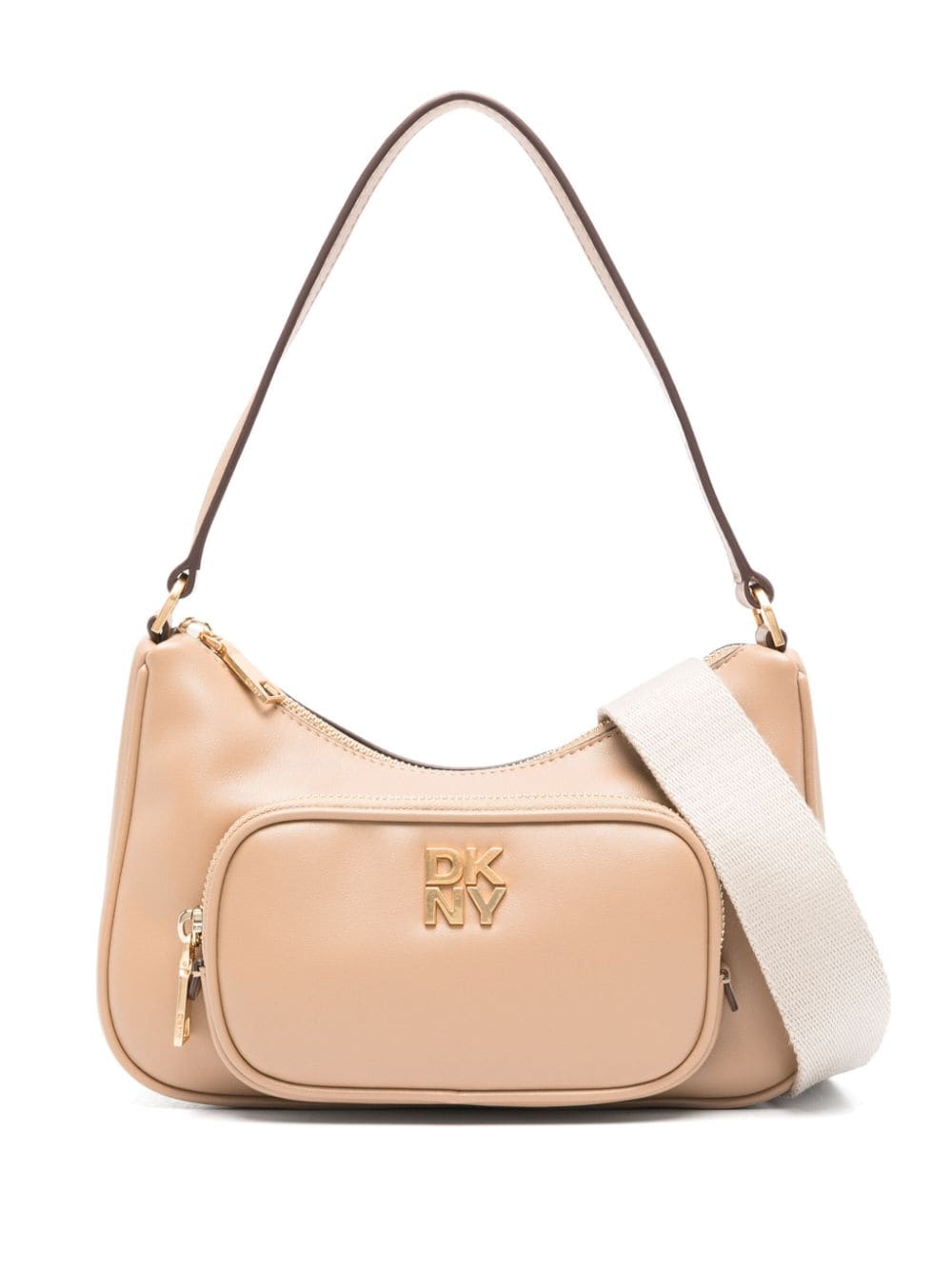 DKNY Philo leather shoulder bag - Neutrals von DKNY