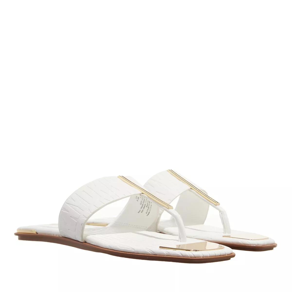 DKNY Sandalen - Deja - Flat Thong Sandal 5Mm - Gr. 38 (EU) - in Weiß - für Damen von DKNY