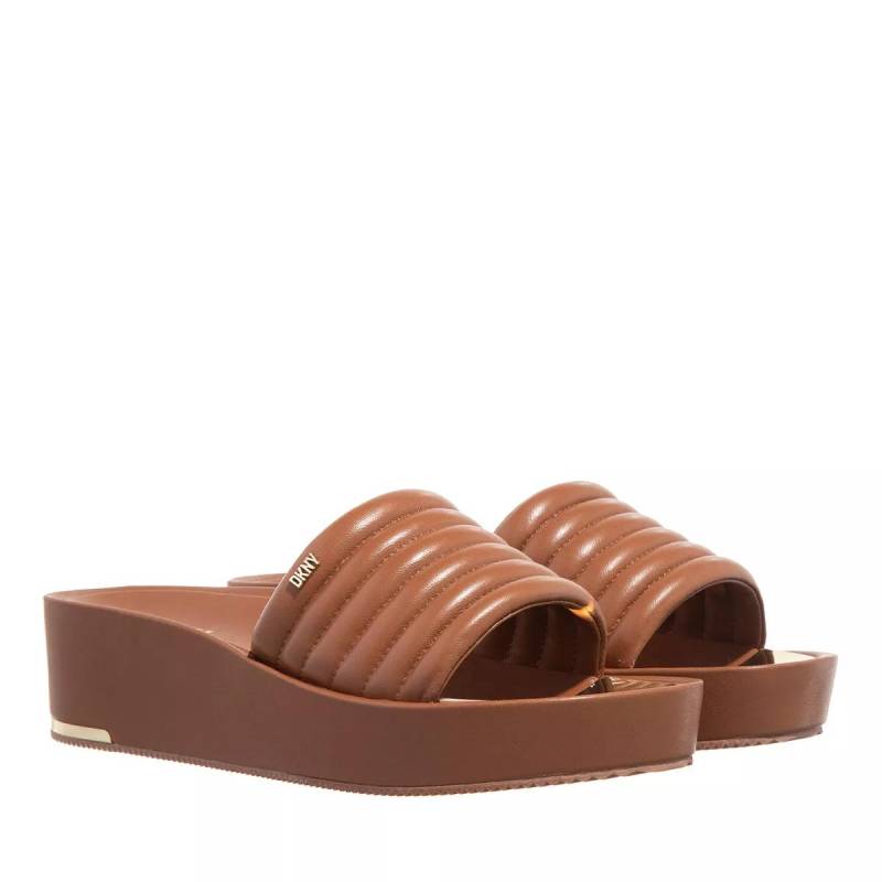 DKNY Sandalen - Jasna - Platform Slide 40Mm - Gr. 40 (EU) - in Cognacbraun - für Damen von DKNY