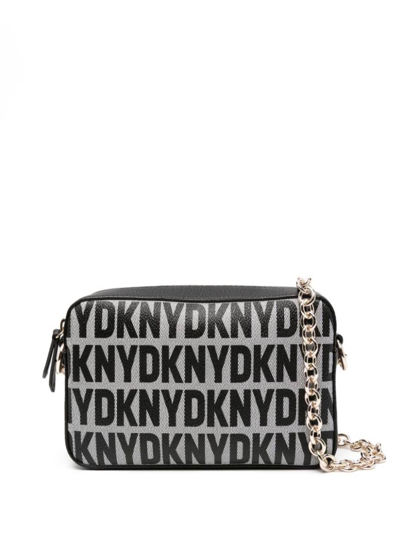 DKNY Sara logo-print leather crossbody bag - Black von DKNY