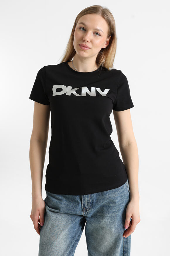 DKNY T-Shirt | Black | Damen  | L von DKNY