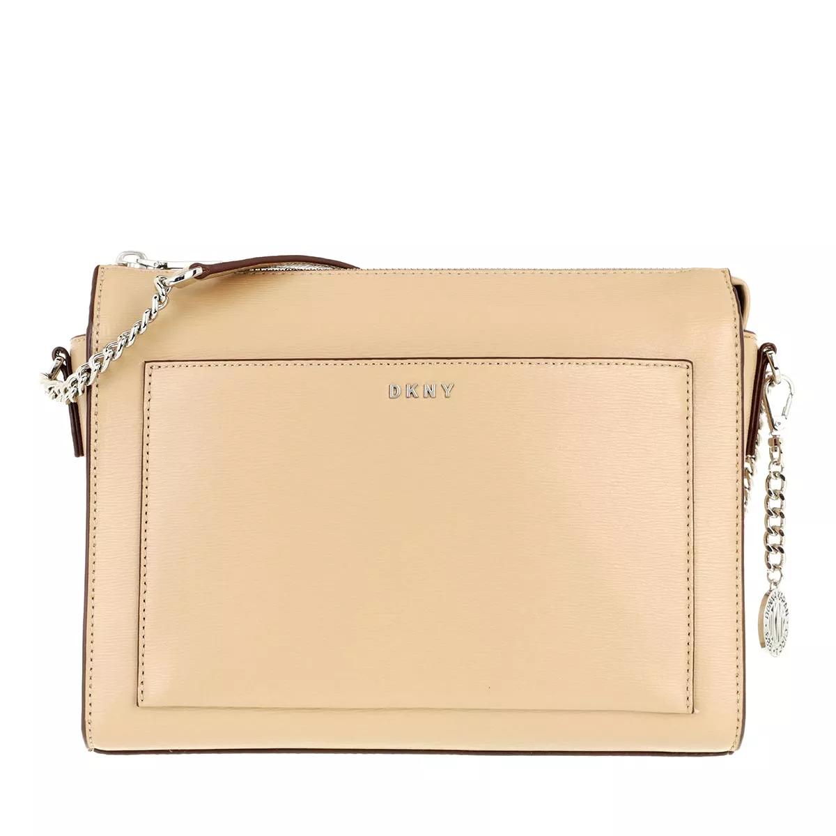 DKNY Umhängetasche - Bryant Medium Box Crossbody - Gr. unisize - in Beige - für Damen von DKNY