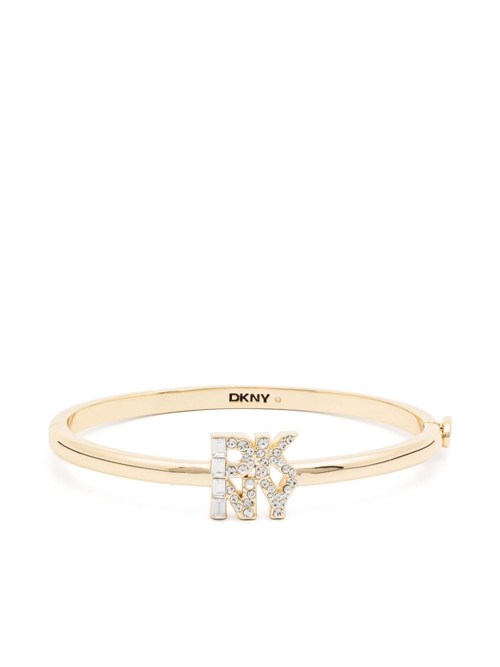 DKNY crystal logo bangle - Gold von DKNY