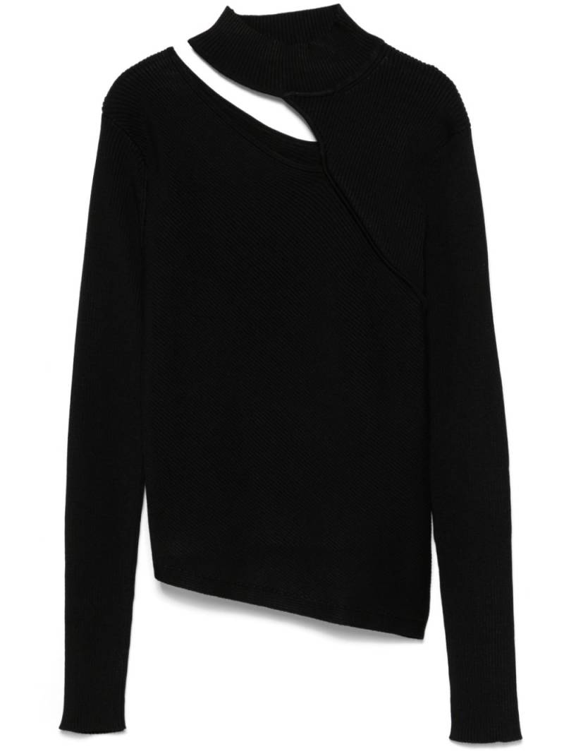 DKNY cut-out mock-neck sweater - Black von DKNY