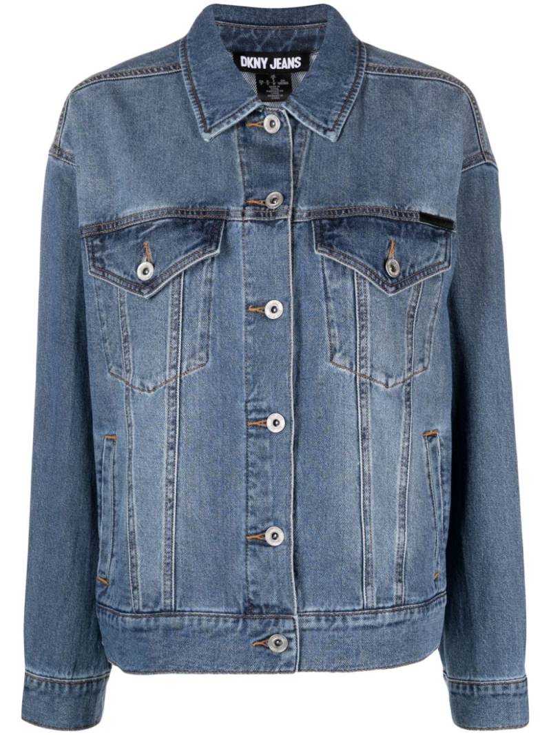 DKNY faded-effect denim jacket - Blue von DKNY