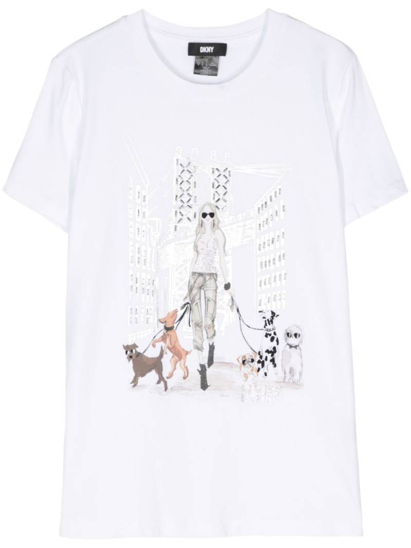 DKNY graphic-print T-shirt - White von DKNY