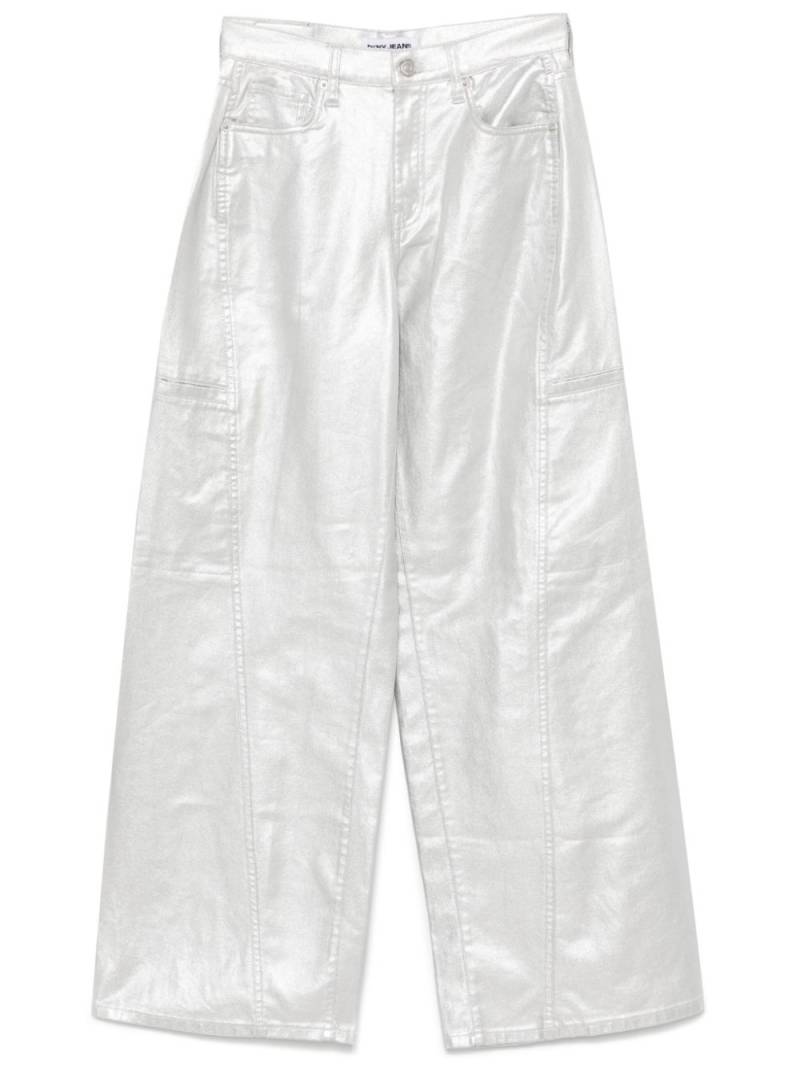 DKNY high-rise cargo trousers - Silver von DKNY