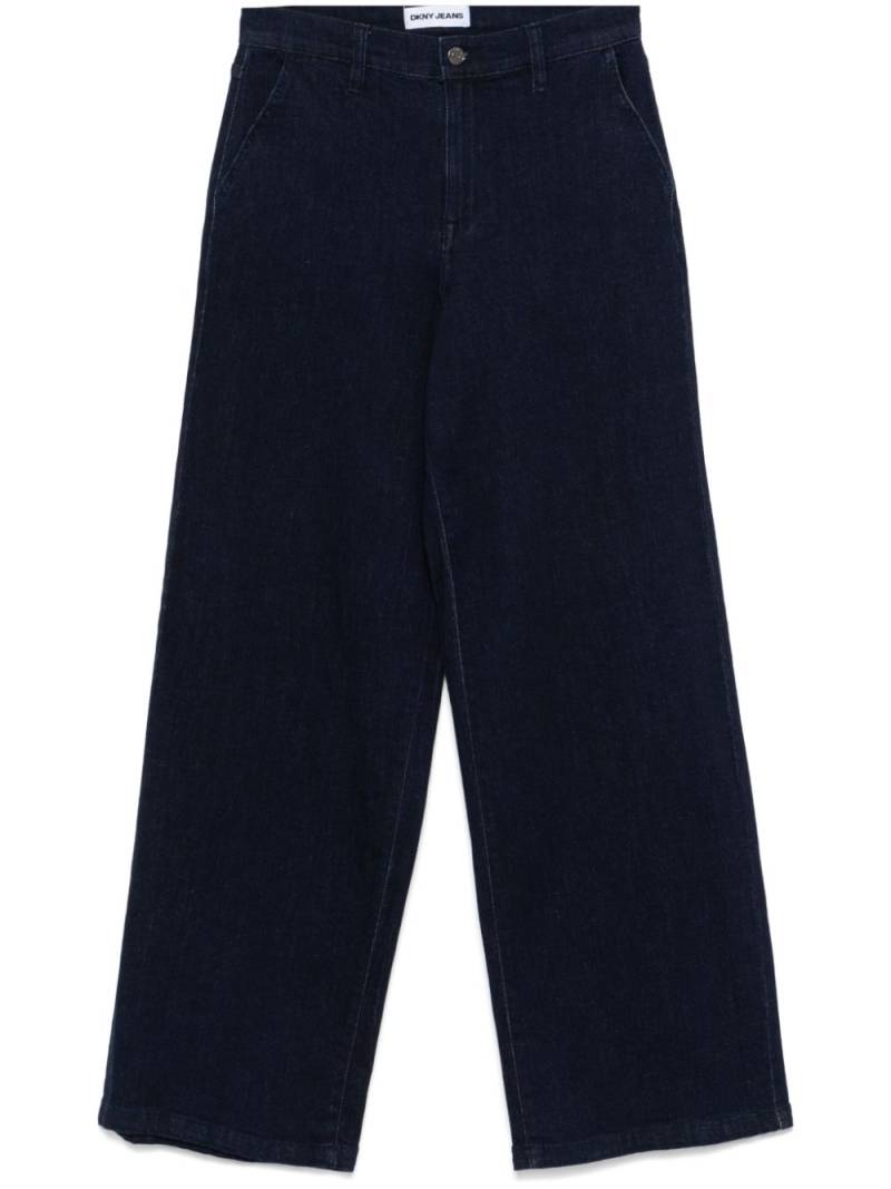 DKNY high-rise wide-leg jeans - Blue von DKNY