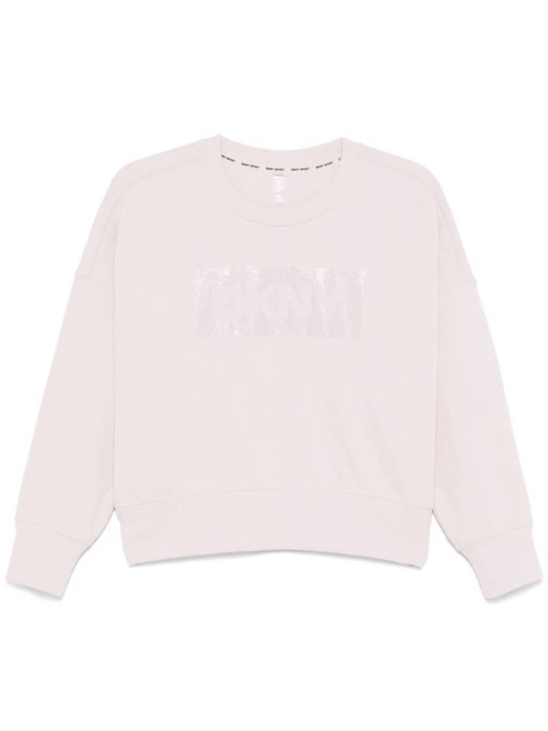 DKNY logo-embellished sweatshirt - Pink von DKNY