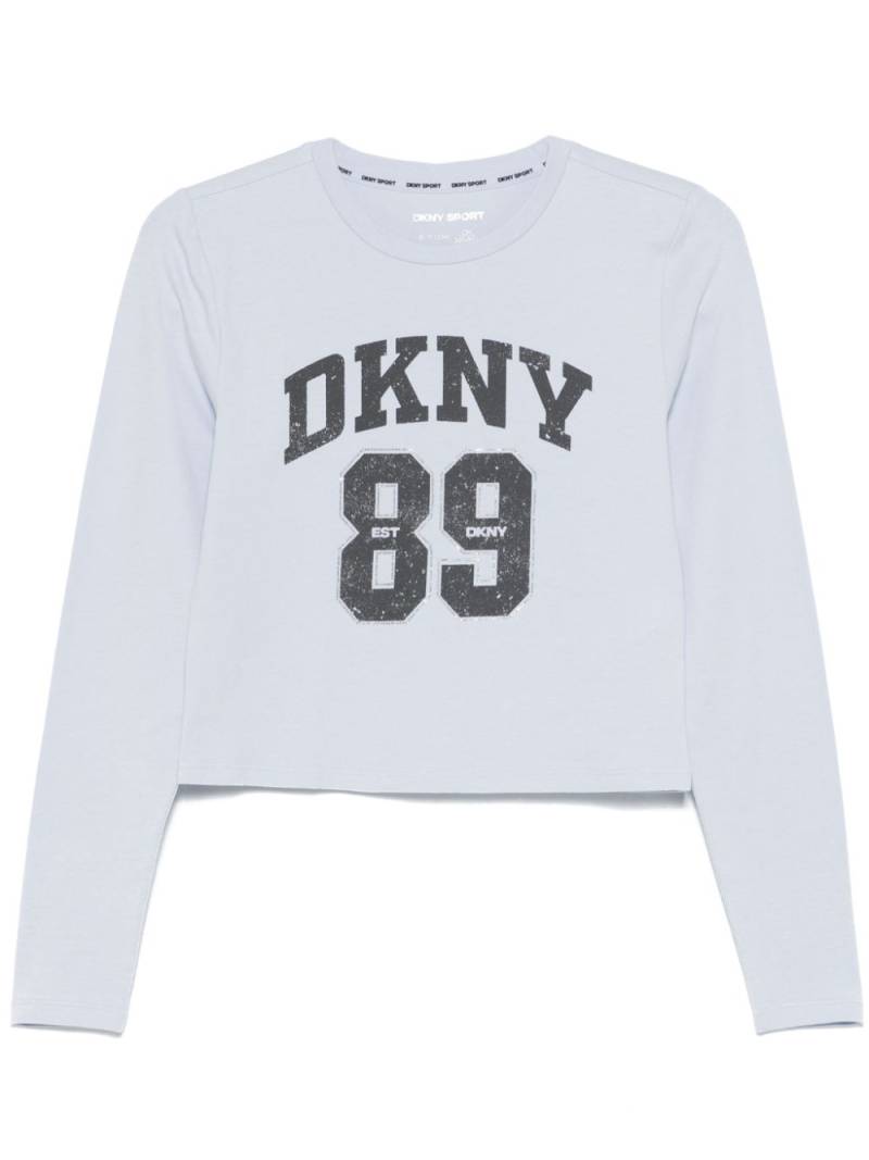 DKNY logo-print T-shirt - Blue von DKNY