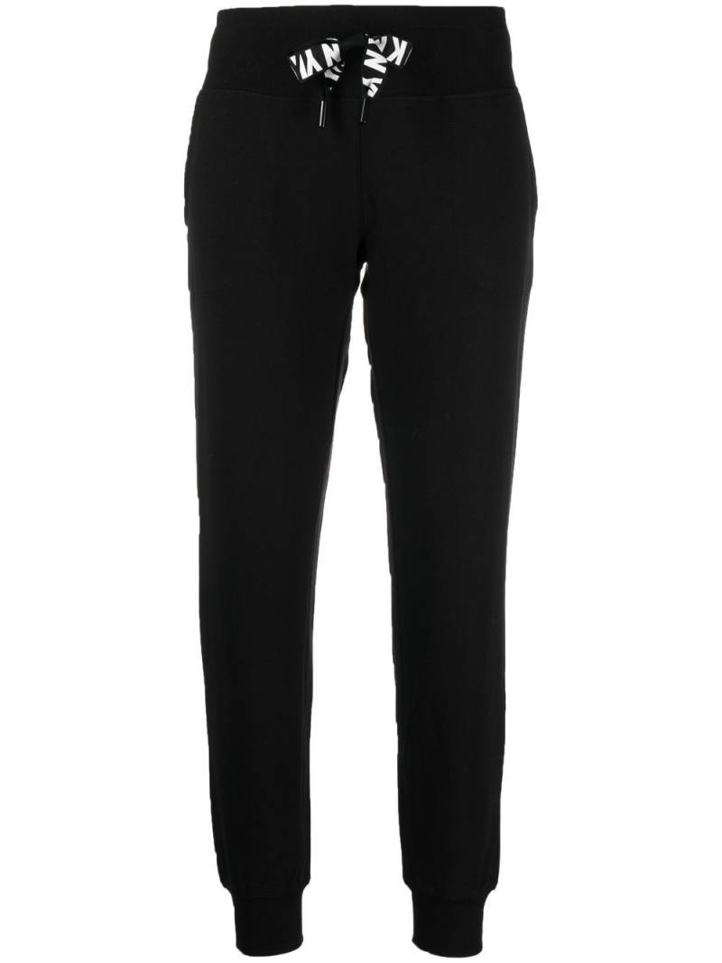 DKNY logo-print drawstring track pants - Black von DKNY