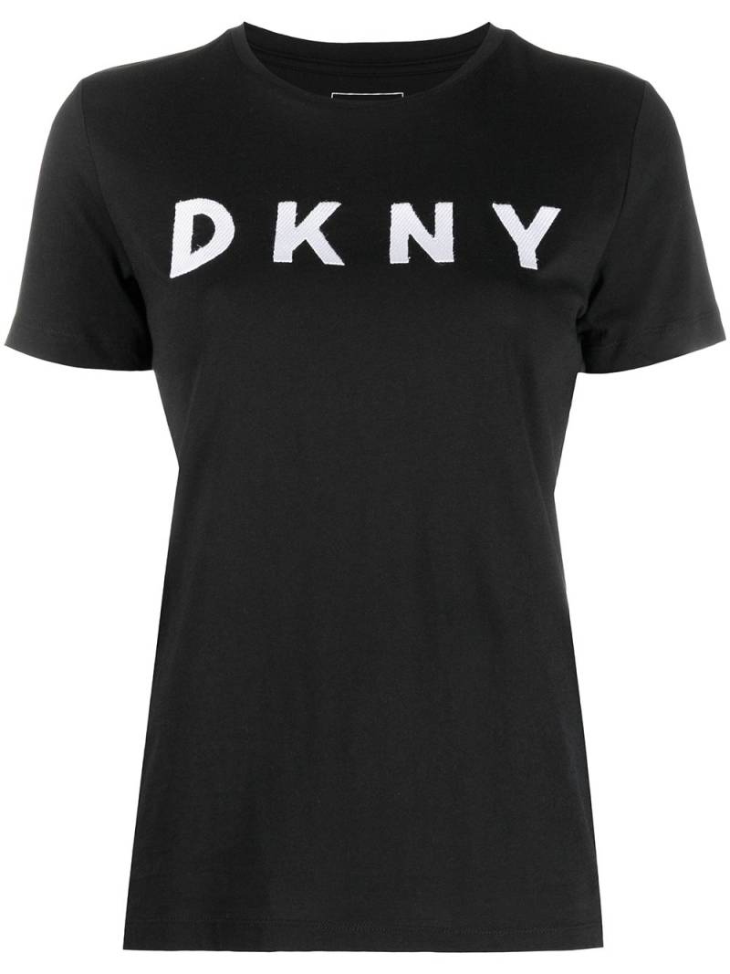 DKNY logo-print short-sleeved T-shirt - Black von DKNY