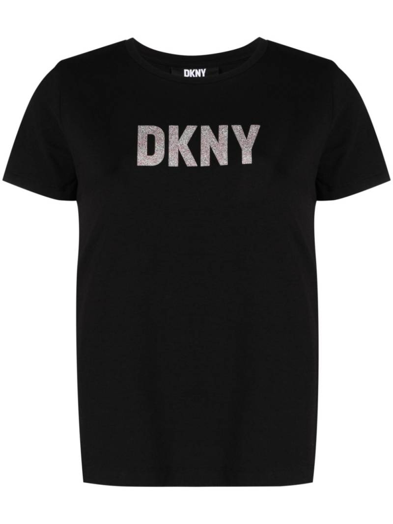 DKNY logo-stamp short-sleeve T-shirt - Black von DKNY