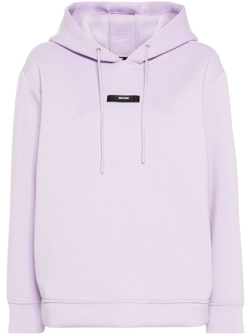 DKNY perforated-design hoodie - Purple von DKNY