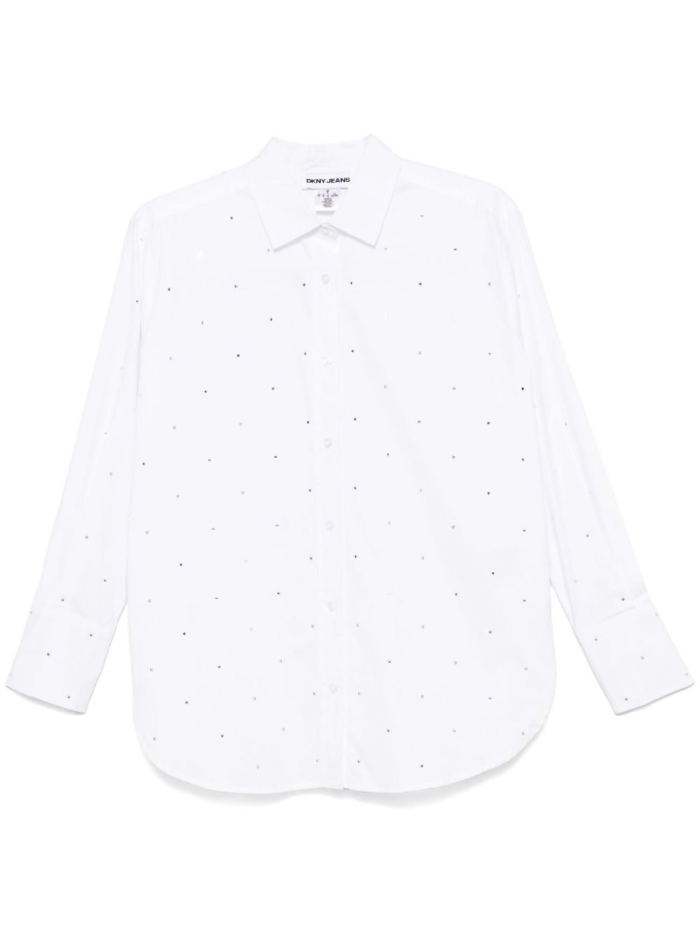 DKNY rhinestone button shirt - White von DKNY