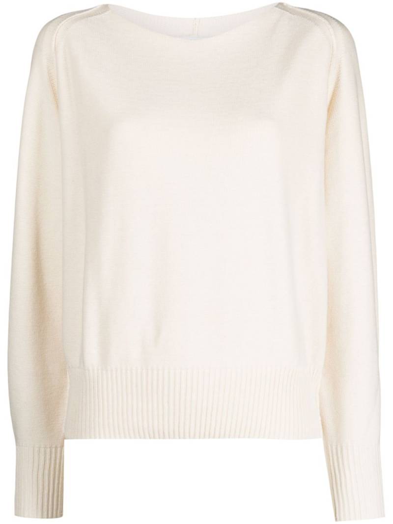 DKNY round-neck long-sleeve jumper - Neutrals von DKNY