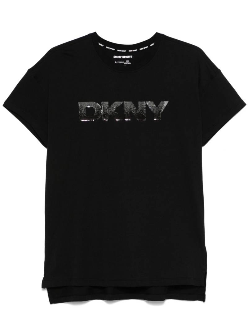 DKNY sequin-embellished T-shirt - Black von DKNY