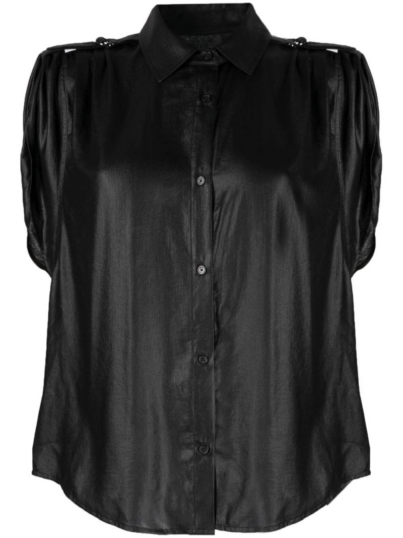 DKNY shoulder roll-tab blouse - Black von DKNY