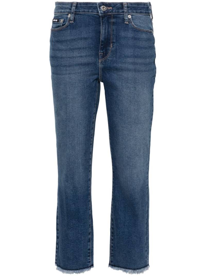 DKNY straight.leg cropped jeans - Blue von DKNY